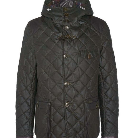 Barbour x TO KI TO Driving Quilted Waxed Jacket - Picture 3 of 5